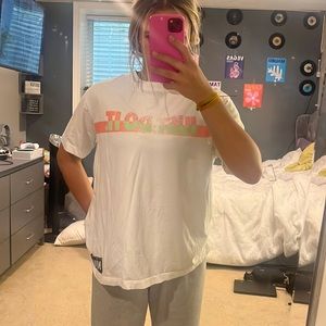 White Nike Just Do It Tee Shirt